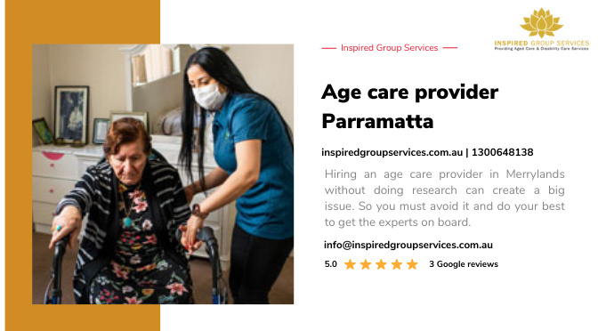 Age care provider Parramatta